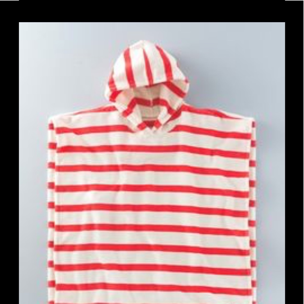 Mini Boden hooded toweling poncho 6-9yr